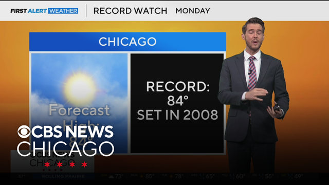 Possible record heat on Monday in Chicago