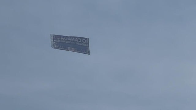 Detroit group flies banner thanking Windsor for "being a good neighbor"