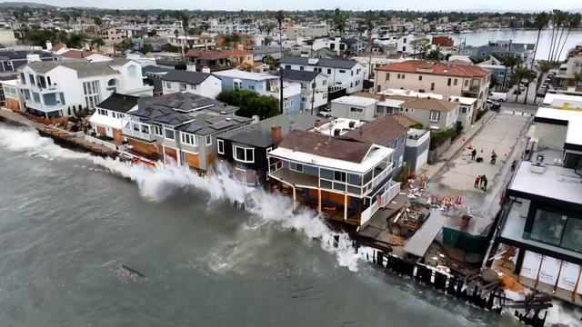 Remnants of Tropical Storm Rachel damage California houses