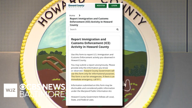 Howard County unveils new online tool for reporting ICE activity