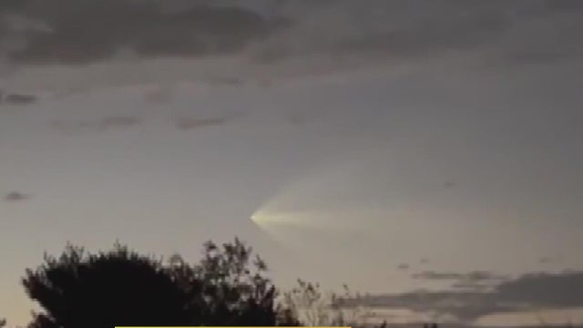 SpaceX rocket launch captured on camera in Pittsburgh area