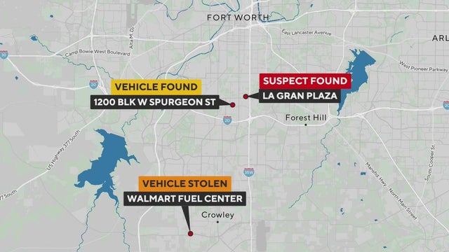Car stolen with 6-year-old inside from North Texas Walmart, suspect in custody