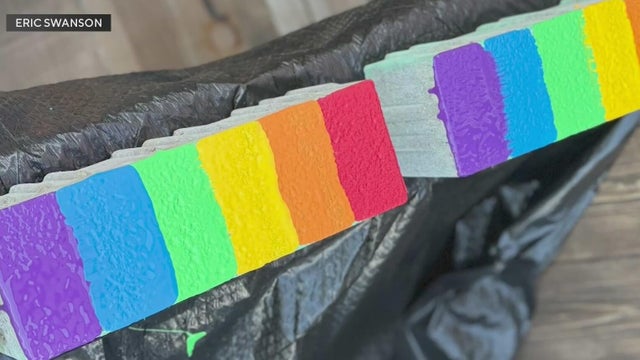 South Florida drag performer sells bricks from removed rainbow crosswalk in Miami Beach
