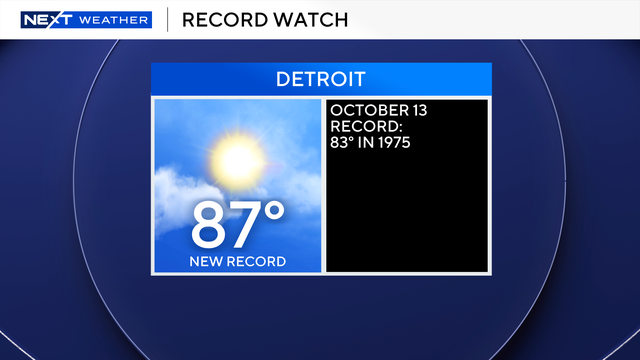 SE Michigan weather record 