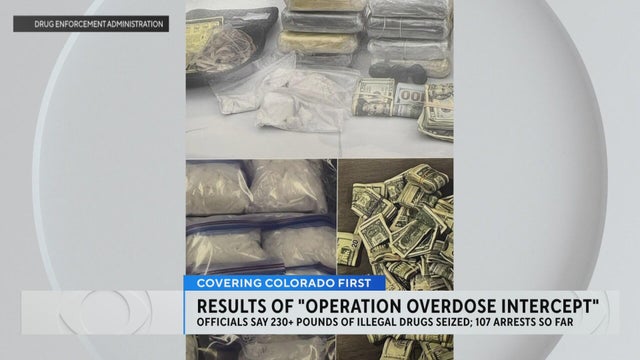 Denver police, DEA make 107 arrests, seize 223 pounds of illegal drugs in "Operation Overdose Interc