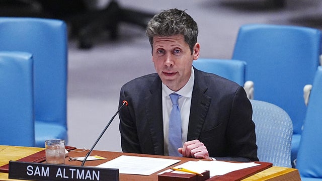 OpenAI CEO Sam Altman attends the UN Security Council meeting on Artificial Intelligence 