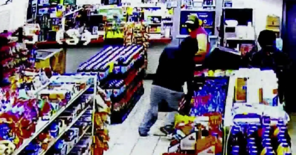 Surveillance video captures group taking ATM from gas station in Englewood