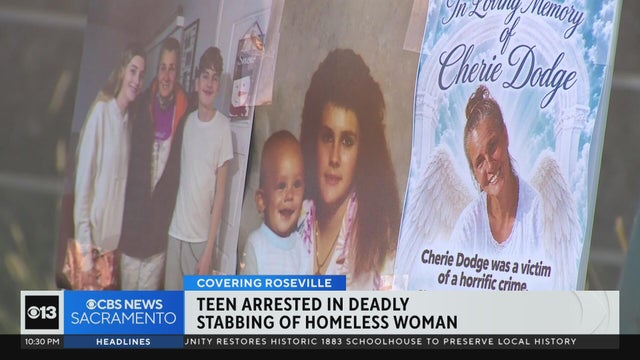 Teen arrested in deadly stabbing of homeless woman in Roseville