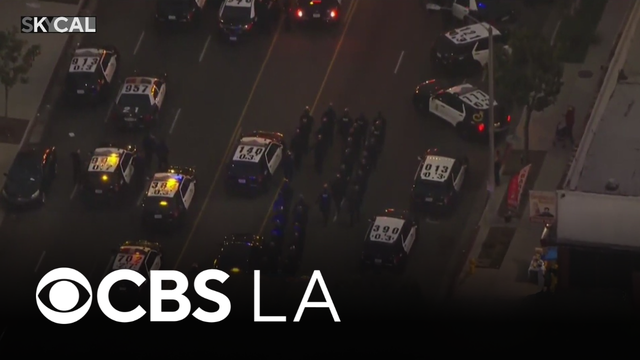 LAPD issues citywide tactical alert for unruly crowd