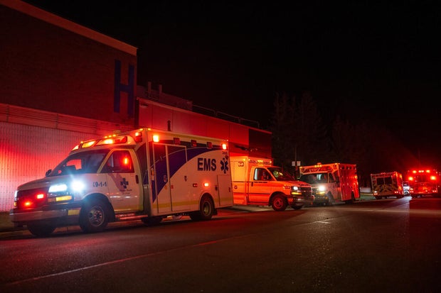 Fire at a Canadian military base 