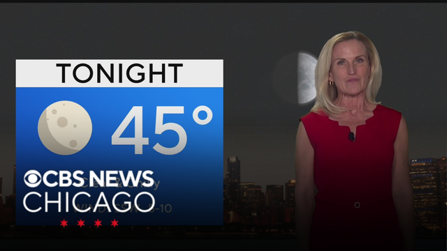 Calm and chilly Sunday night for Chicago