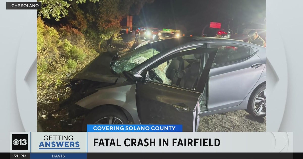 23-year-old man killed after vehicle crashes into tree on westbound I-80 in Fairfield