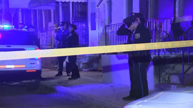 Police are on the scene of a shooting on North Gratz Street in Philadelphia 