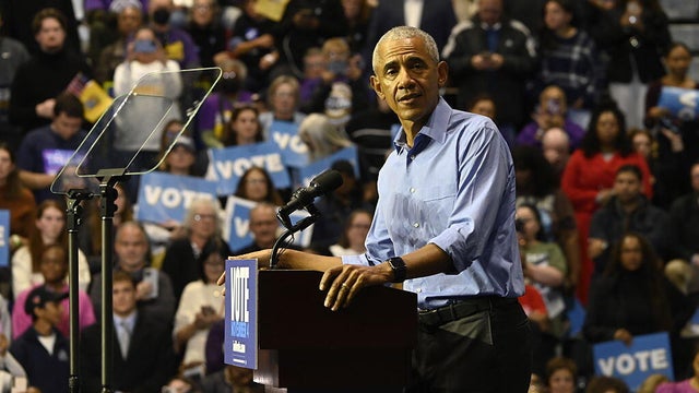 Former US President Barack Obama in New Jersey 