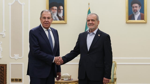 Masoud Pezeshkian - Sergey Lavrov meeting in Tehran 
