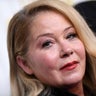 Christina Applegate arrives for the Screen Actors Guild Awards in Century City, California, on Feb. 26, 2023. 