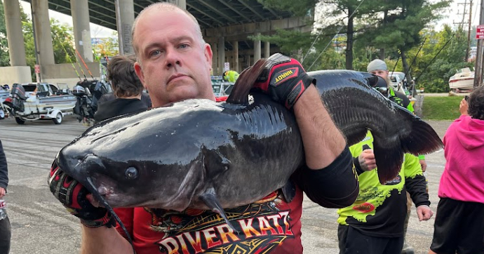 Record-breaking 36-pound channel catfish caught in Allegheny River: "That just doesn't happen"