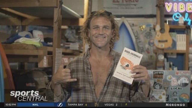 Former baseball champ-turned-surfer takes to the road