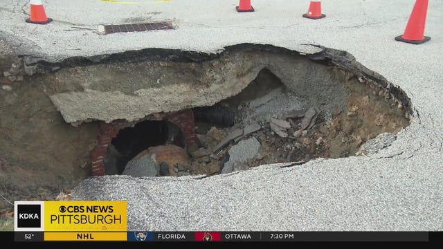 Dunkin' parking lot sinkhole a growing concern in Penn Hills