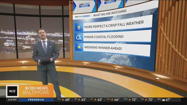 Bright, beautiful weather around Maryland for days