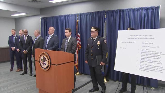 Federal charges announced against Eric Lewis, man accused in fatal shooting of Philadelphia officer