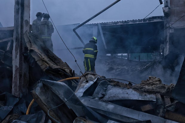 Aftermath Of A Massive Overnight Russian Attack On Kyiv 