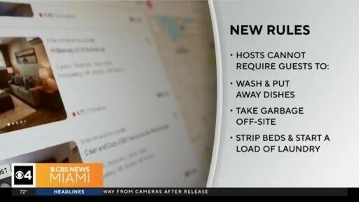 Airbnb bans hosts from requiring guests to do chores