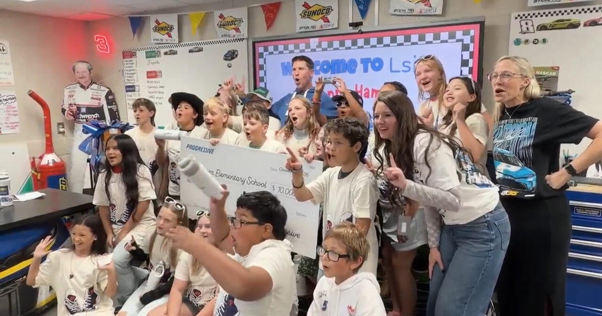 NASCAR's Denny Hamlin surprises Georgia teacher by making a pit stop at ...