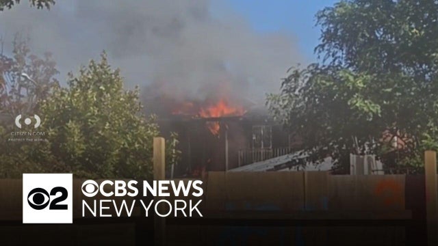 Fire tears through apartment building in Eastchester in the Bronx