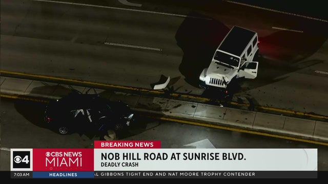 Driver killed in early morning crash in Sunrise, road closures reported