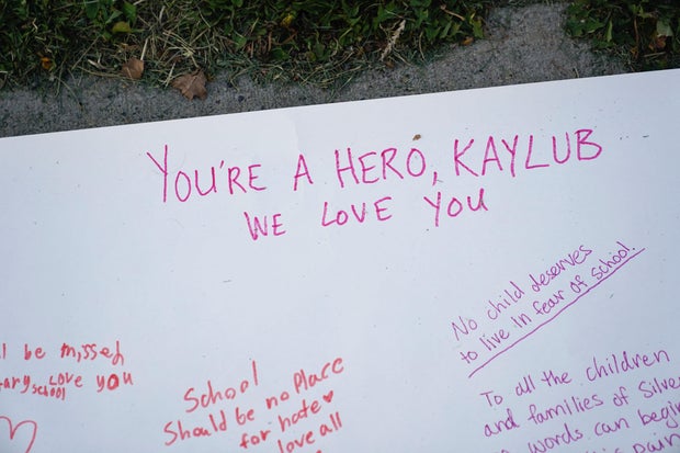 Memorial at Silver Rail Elementary School in Bend