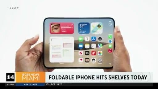 Apple&rsquo;s first foldable iPhone hits stores nationwide