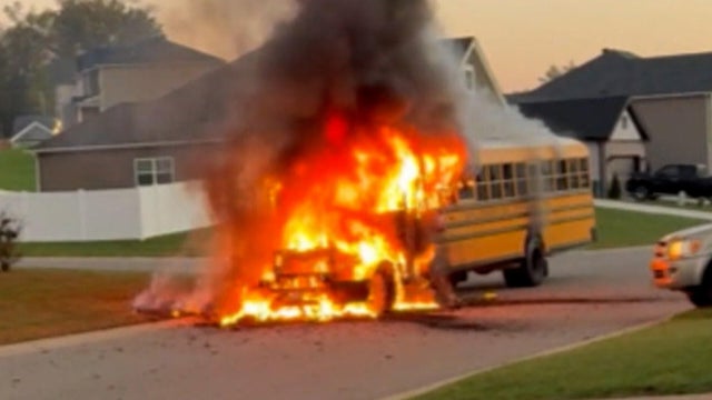 School bus driver saves students from fire