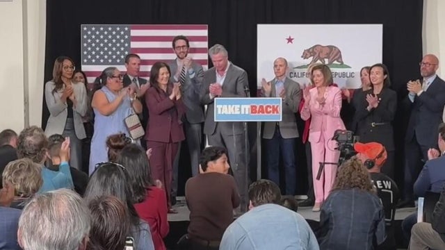 Top Democrats including Newsom, Pelosi hold "Take It Back" rally in San Francisco