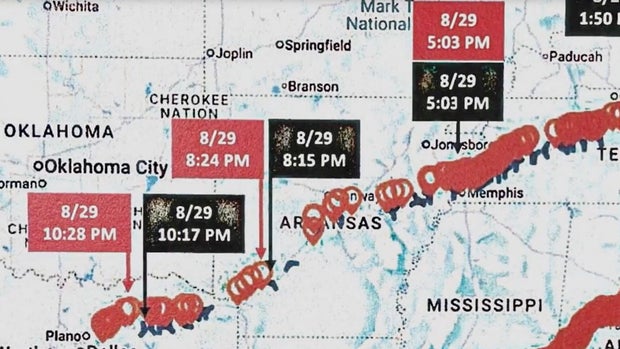 FBI Thomas O'Donnell cellphone map