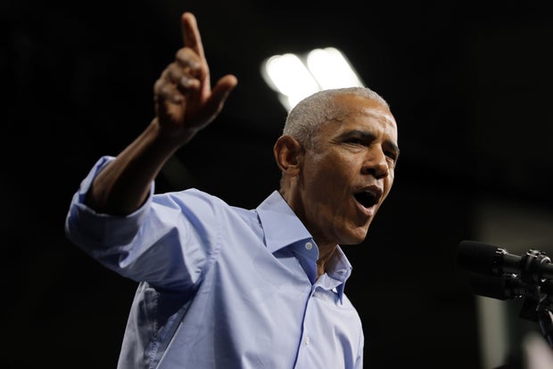 Barack Obama Campaigns With Michigan Democrats Ahead Of Midterm Elections 