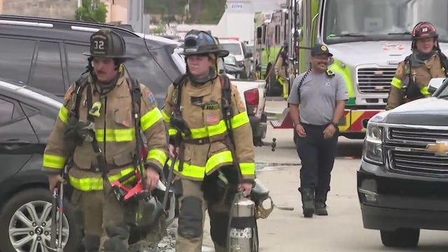 Over 15 Miami-Dade Fire Rescue units responded to 2nd-alarm warehouse fire in Opa Locka