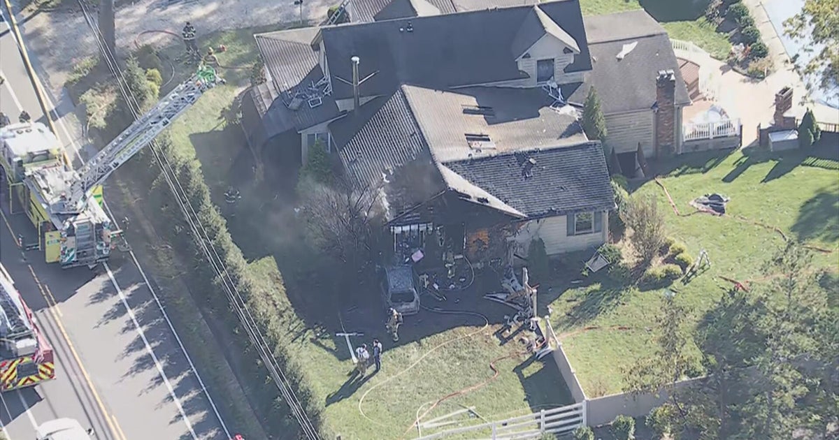 Car crashes into Burlington County, New Jersey, home, sparking fire ...