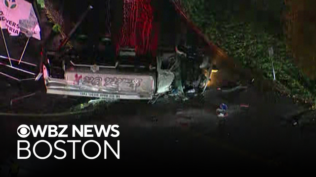 Oil tanker rolls over on Route 1 in Danvers, shutting down highway