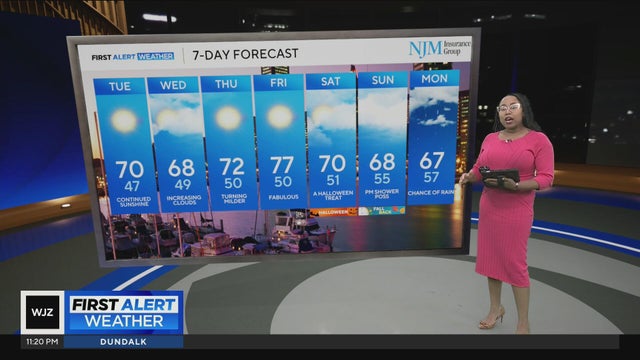 More pleasant weather across Maryland