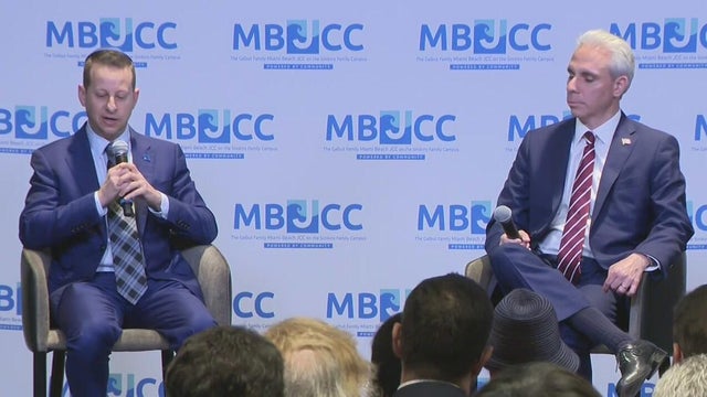 Scott Singer and Jared Moskowitz meet for second congressional forum in Miami Beach