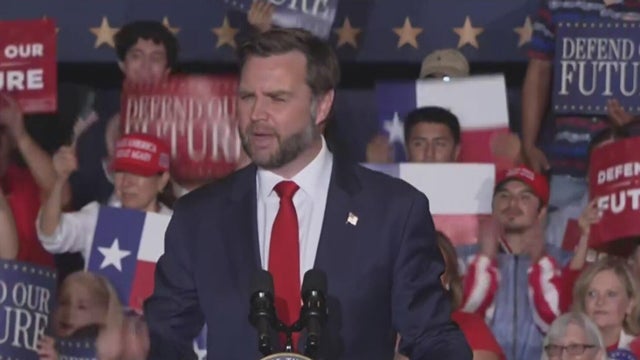 Vice President JD Vance to hold rally in North Texas ahead of midterm election