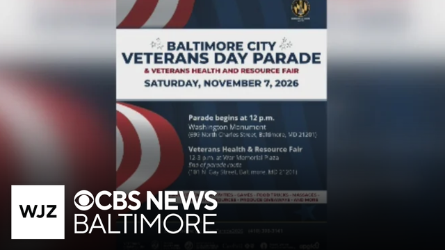 The Baltimore City Veteran's Day Parade will be held Saturday November 7 at the Washington Monument