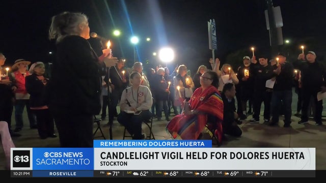 Candlelight memorial held for Dolores Huerta