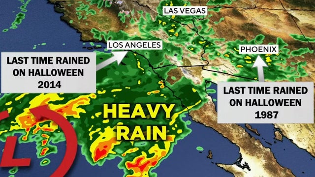 Southwest faces rain over Halloween weekend