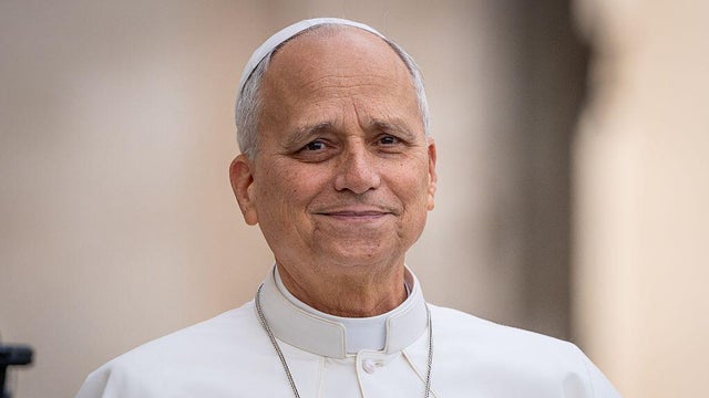 Pope Leo XIV arrives to lead his traditional Wednesday 