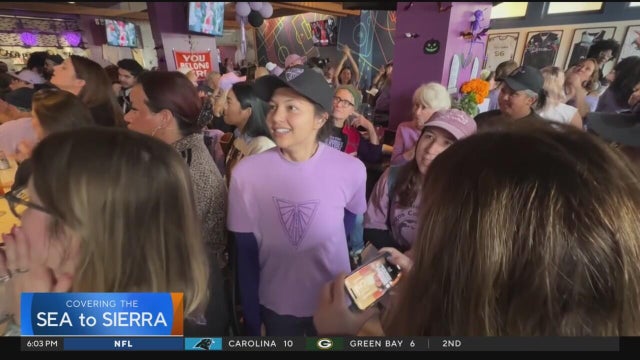 Excited Valkyries fans cheer on team as WNBA finals clash continues