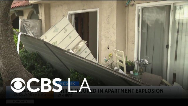 Van Nuys explosion at apartment complex leaves 3 injured