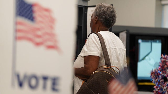 Sen. Jon Ossoff Votes During Early Voting In Georgia For The Midterm Elections 