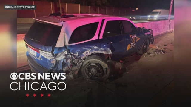 Blue Island man charged with crashing into Indiana State Police squad car
